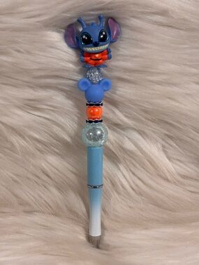 Disney Doorables Stitch Beaded Pen Handcrafted